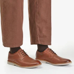 Atticus Leather Lace Dark Tan Leather