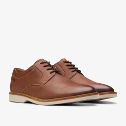 Atticus Leather Lace Dark Tan Leather