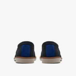 Atticus Slip Navy Suede