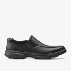 Bradley Step Black Tumbled Leather