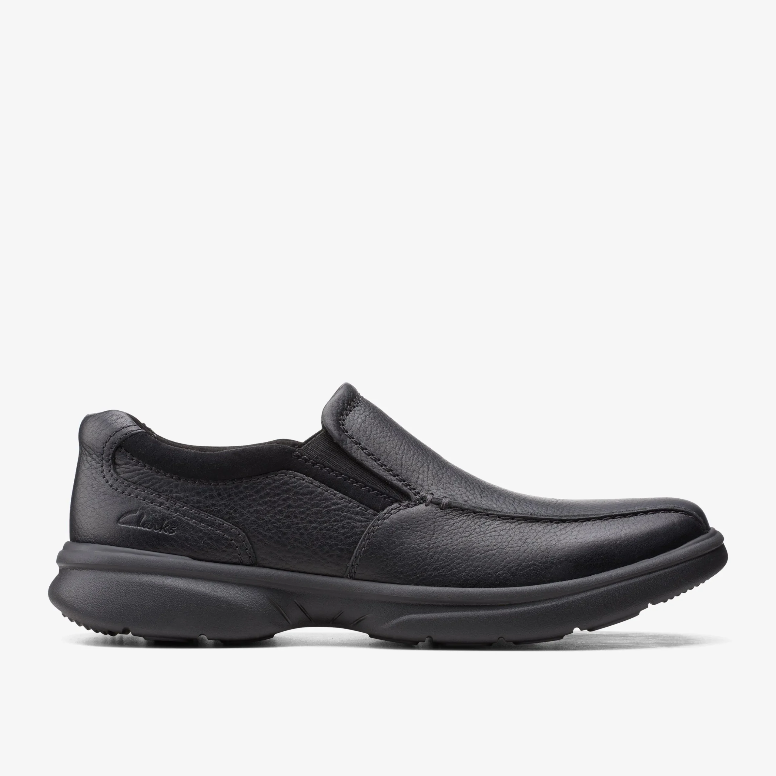 Bradley Step Black Tumbled Leather