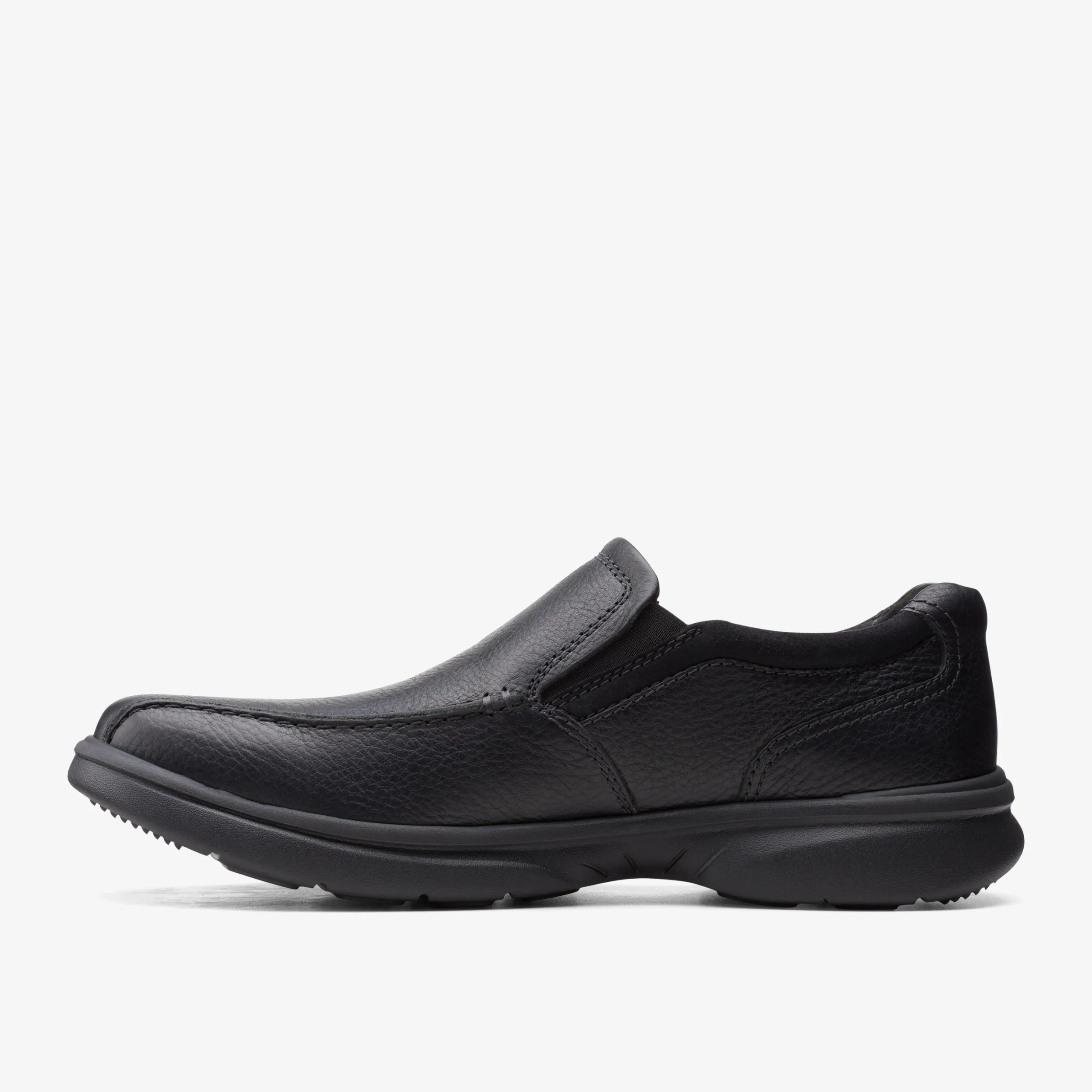 Bradley Step Black Tumbled Leather