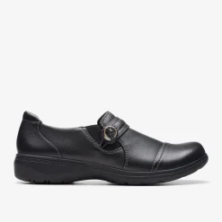 Carleigh Pearl Black Leather