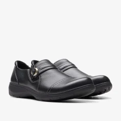 Carleigh Pearl Black Leather