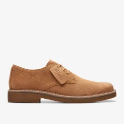 Clarkdale Derby Light Tan Suede