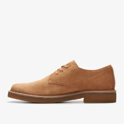 Clarkdale Derby Light Tan Suede