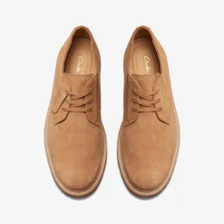 Clarkdale Derby Light Tan Suede
