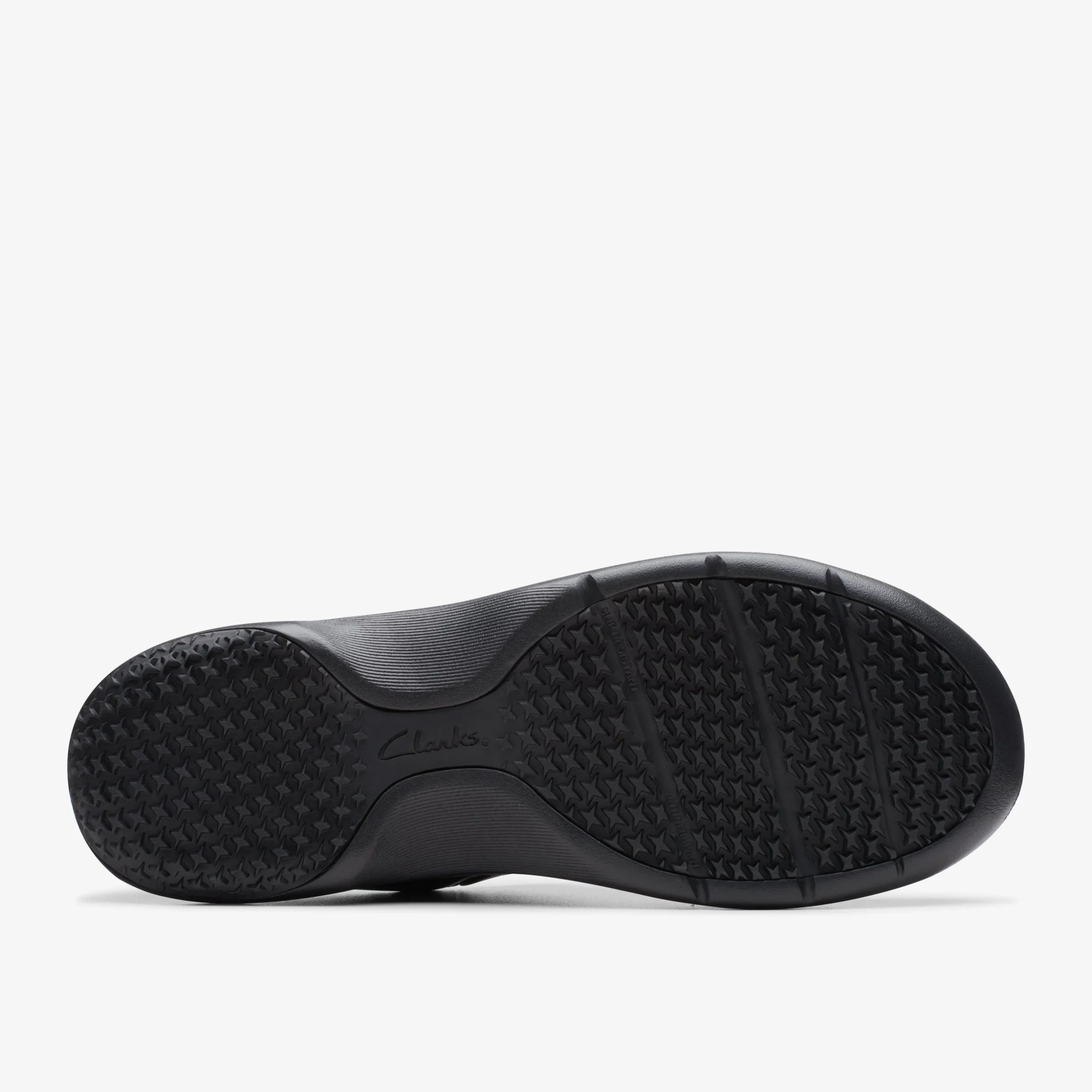 Clarks Pro Clog Black Leather