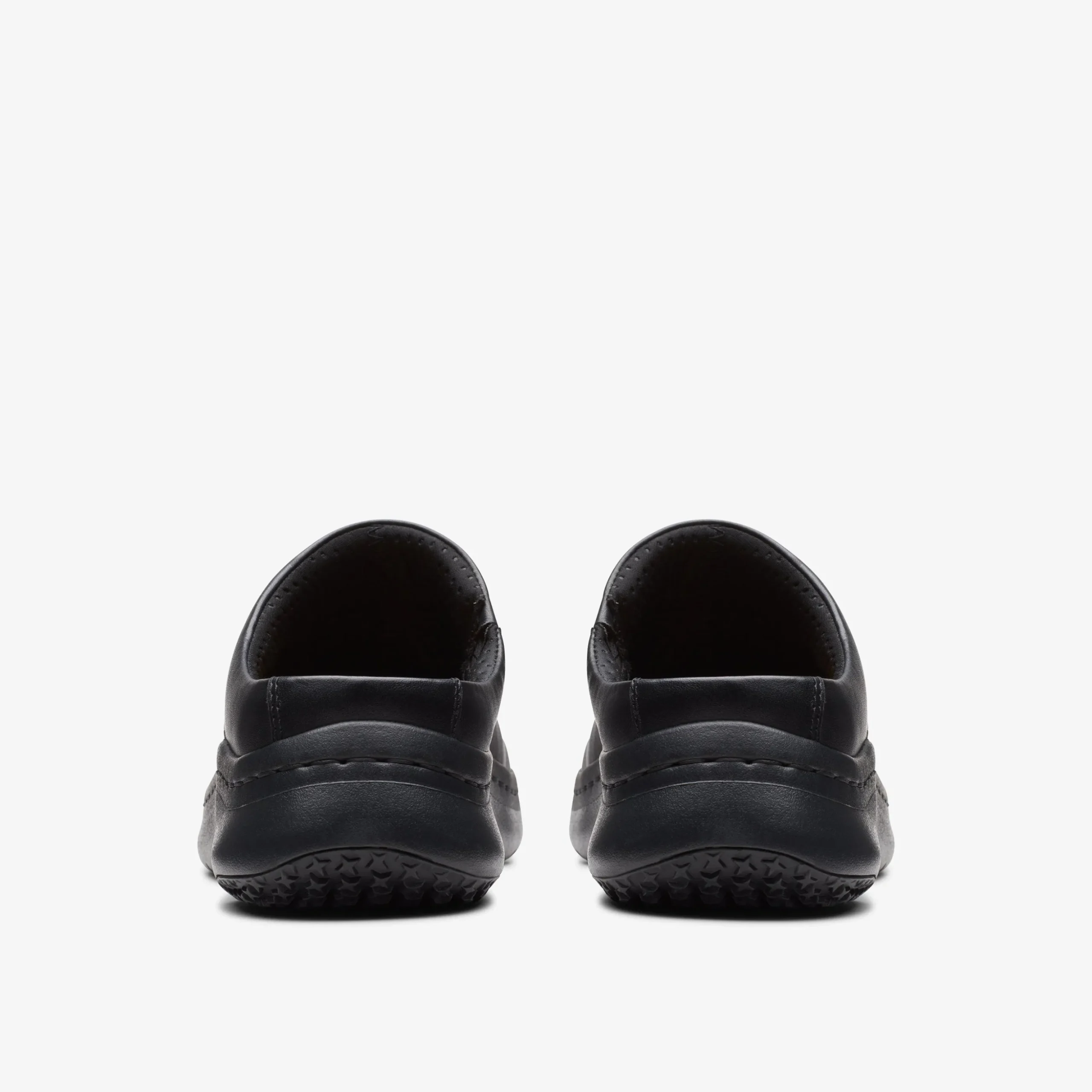 Clarks Pro Clog Black Leather