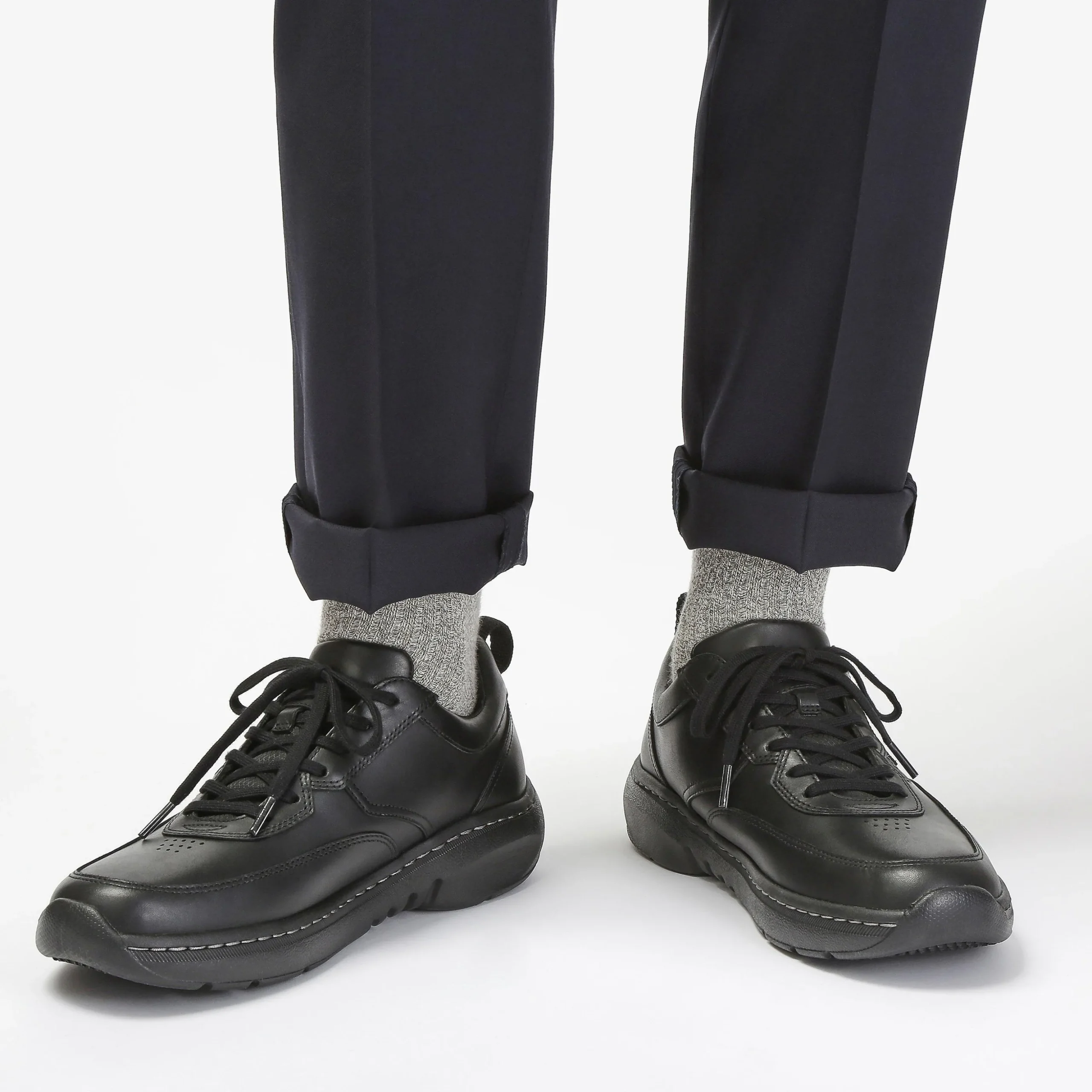 Clarks Pro Lace Black Leather