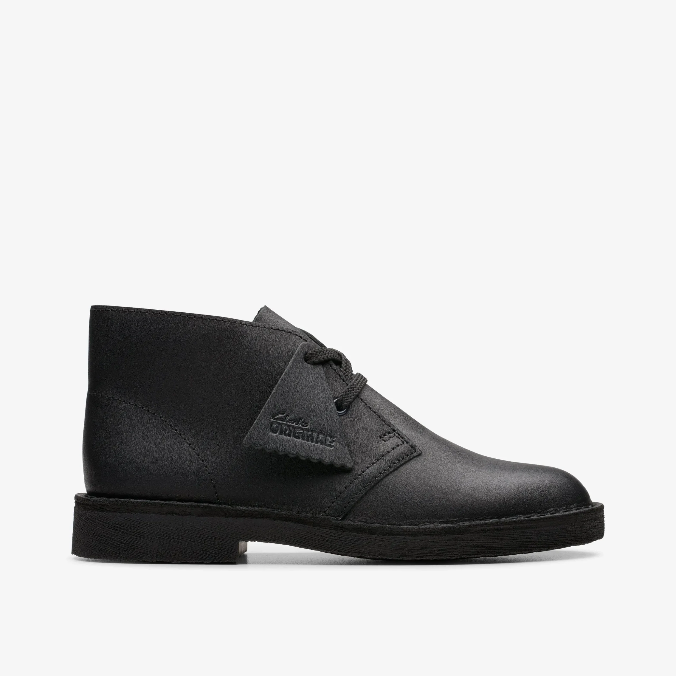 Desert Boot Older Black Leather