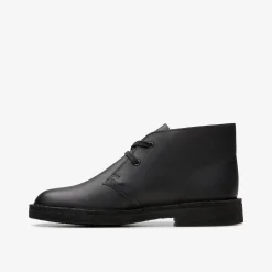 Desert Boot Older Black Leather