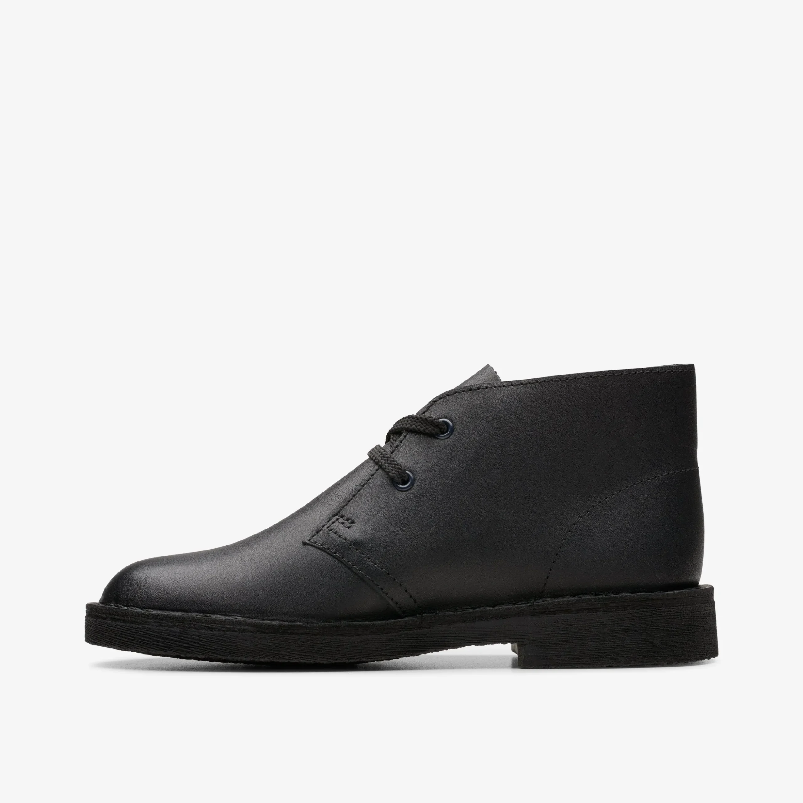 Desert Boot Older Black Leather