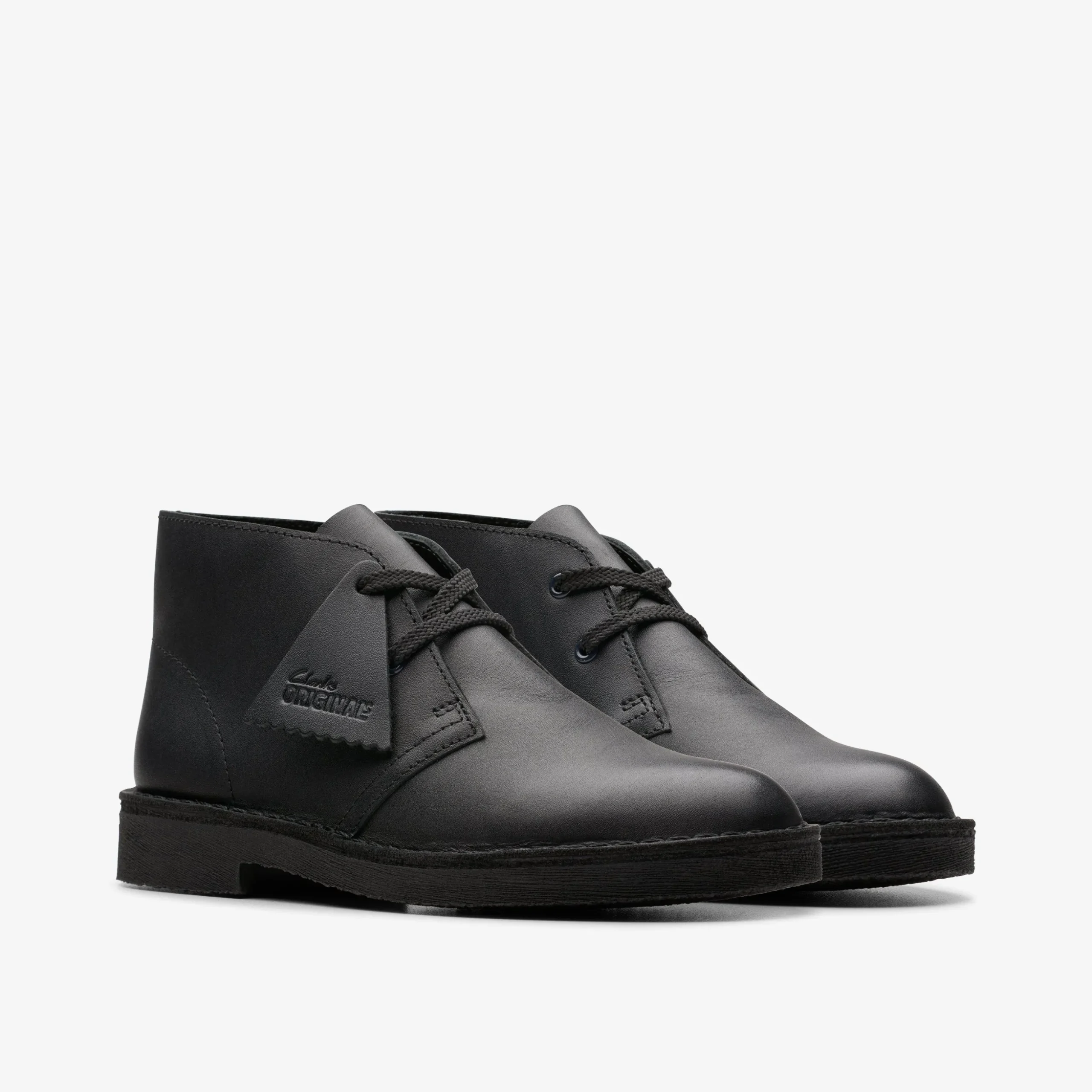 Desert Boot Older Black Leather