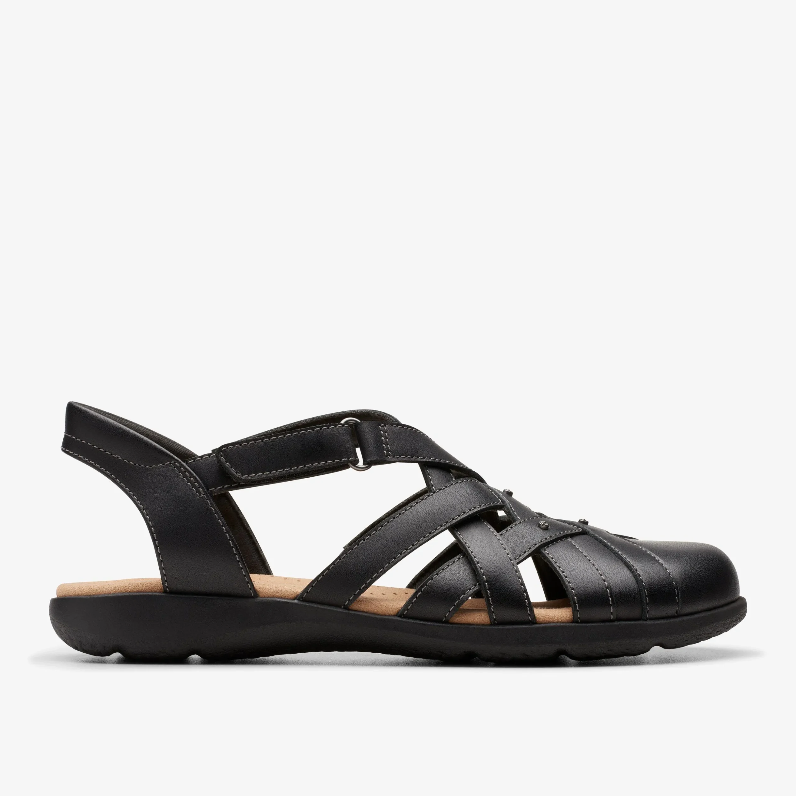 Elizabelle Sea Black Leather