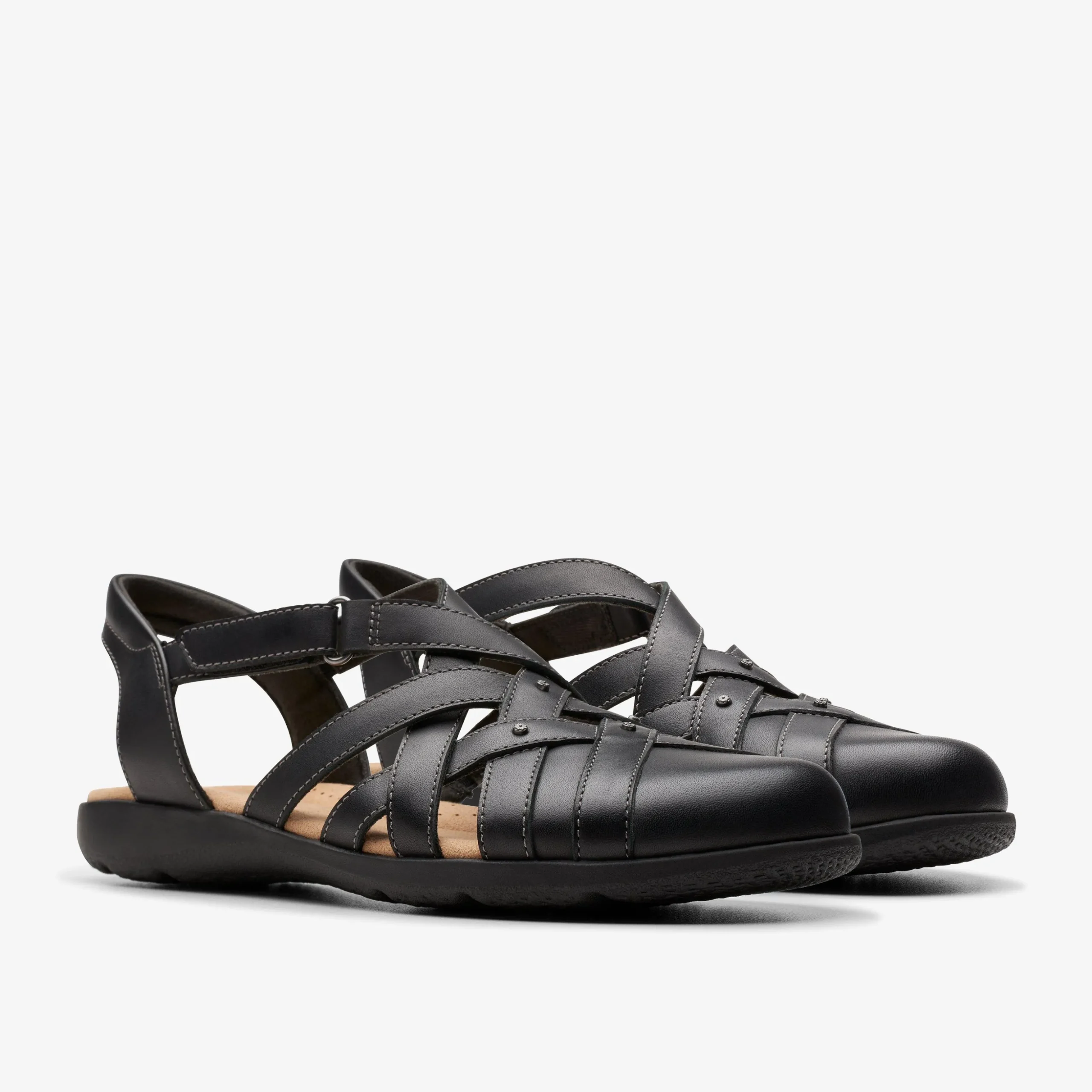 Elizabelle Sea Black Leather