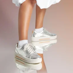 Hollyhock Walk Silver Leather