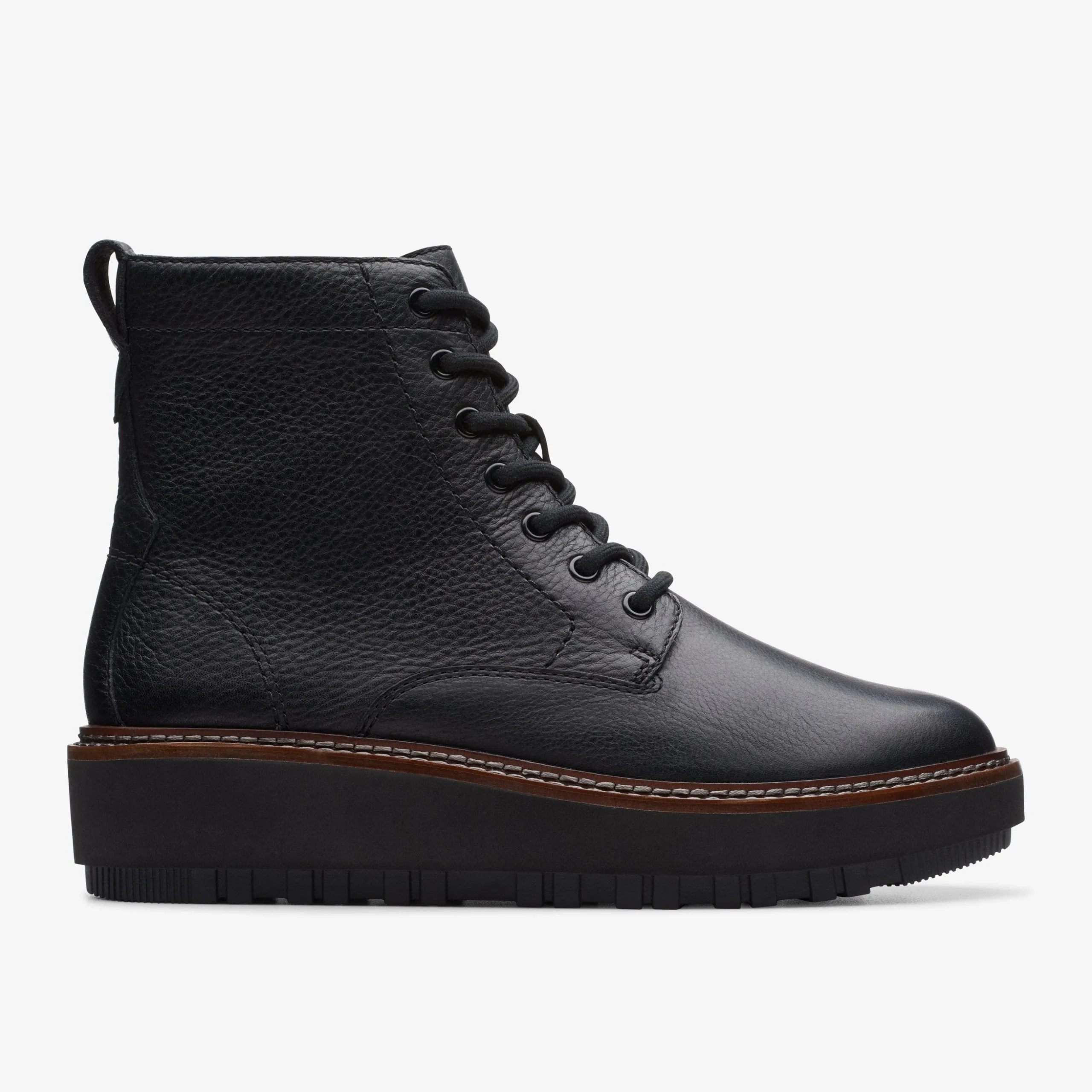 Orianna Lace Black Leather