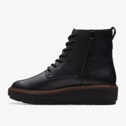 Orianna Lace Black Leather
