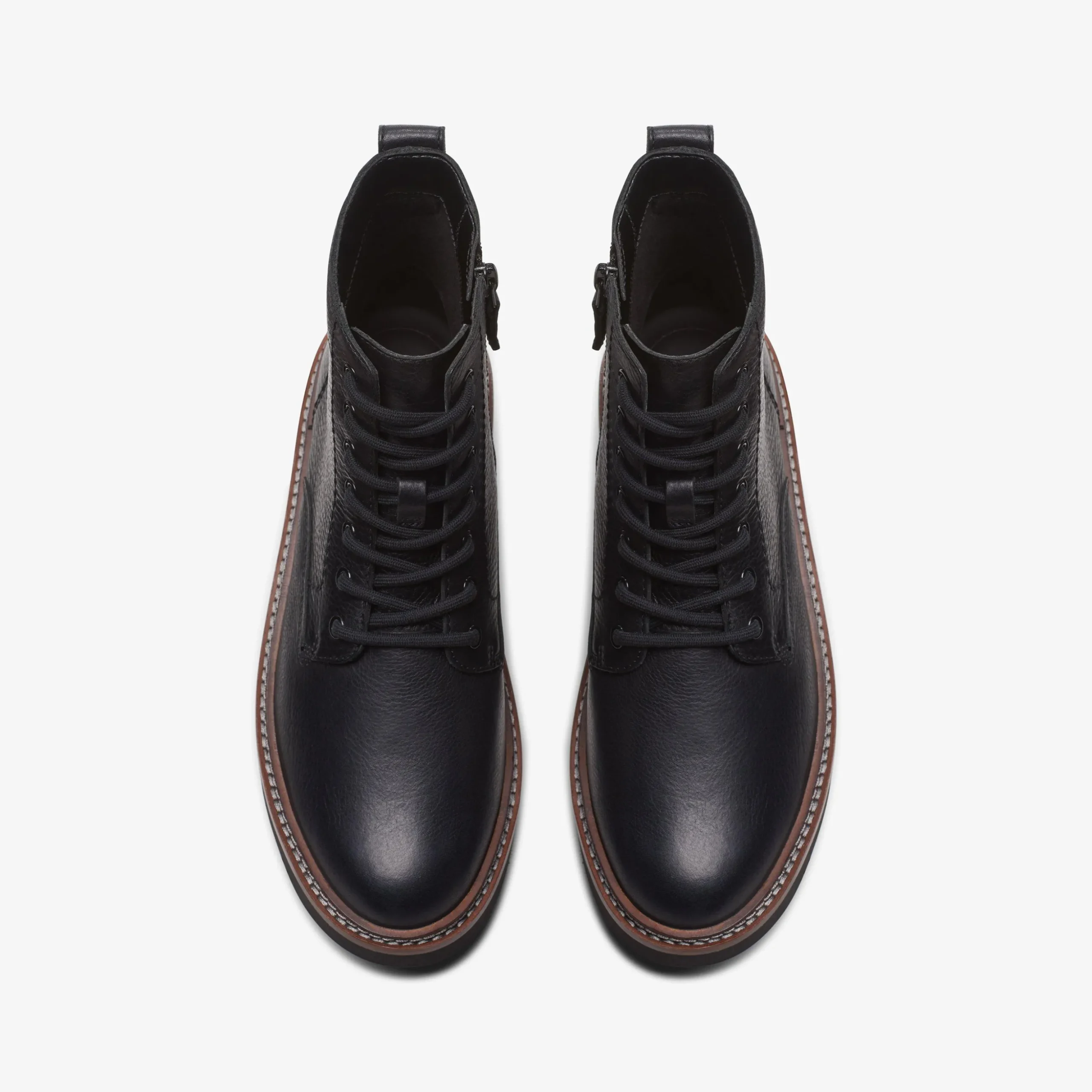 Orianna Lace Black Leather