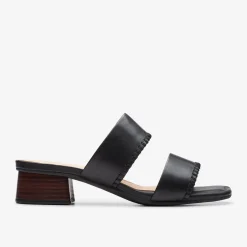 Serina 35 Mule Black Leather