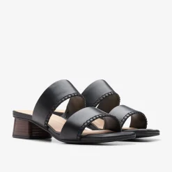 Serina 35 Mule Black Leather
