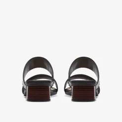 Serina 35 Mule Black Leather