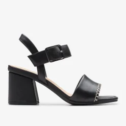 Siara 65 Buckle Black Leather