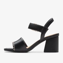 Siara 65 Buckle Black Leather