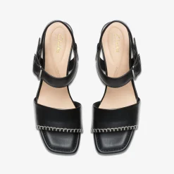 Siara 65 Buckle Black Leather