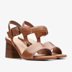 Siara 65 Buckle Tan Leather