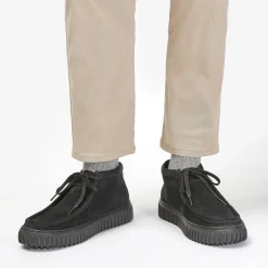 Torhill Hi Black Suede