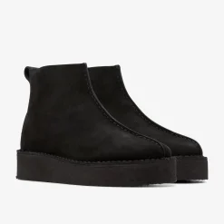 Trek Wedge Boot Black Suede