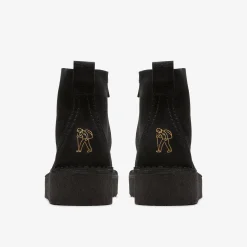 Trek Wedge Boot Black Suede