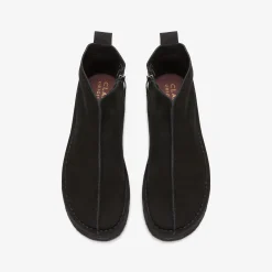 Trek Wedge Boot Black Suede