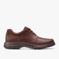 Un Brawley Lace Mahogany Leather