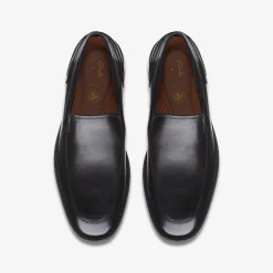 Un Hugh Step Black Leather