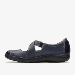 Un Loop Strap Navy Leather
