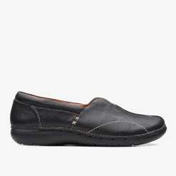 Un Loop Stride Black Leather