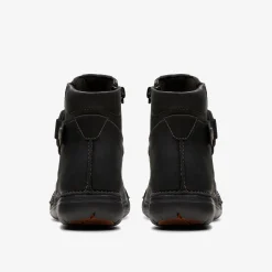 Un Loop Up Black Leather