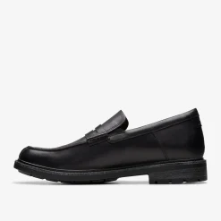 Un Shire Step Black Leather