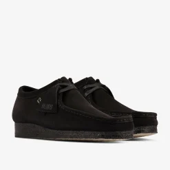 Wallabee Black Suede