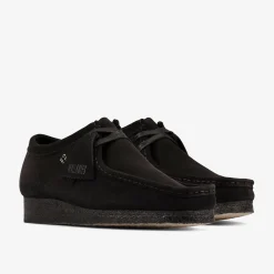 Wallabee Black Suede