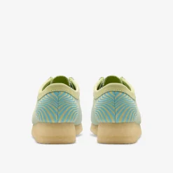 Wallabee Blue/Lime Print