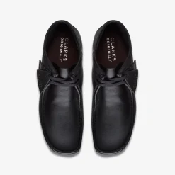 Wallabee Boot Black Leather