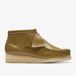 Wallabee Boot Dark Olive Patent