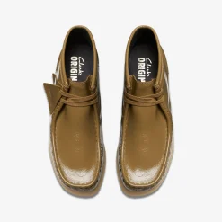 Wallabee Boot Dark Olive Patent