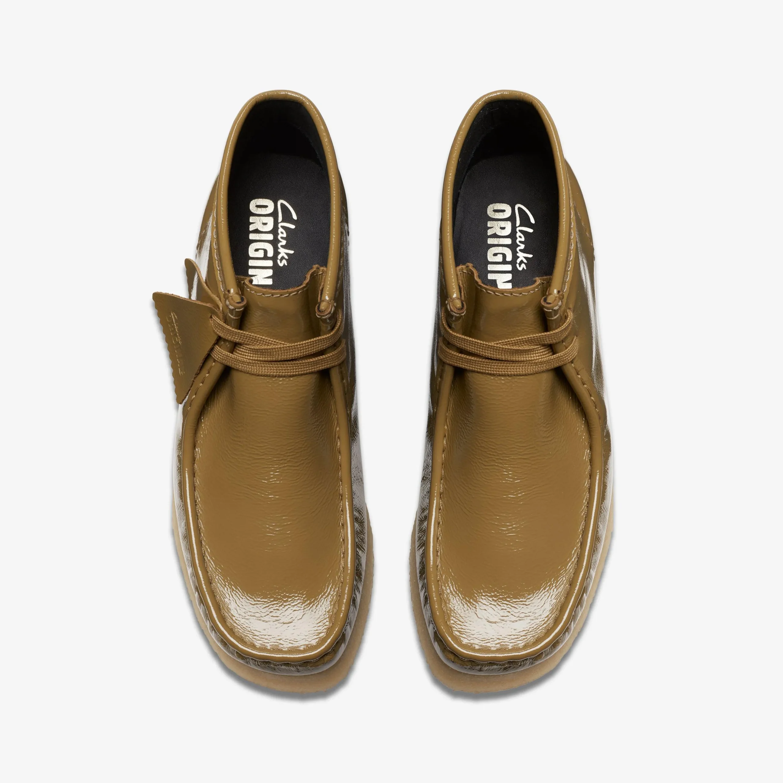 Wallabee Boot Dark Olive Patent