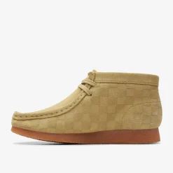 Wallabee Boot Older Beige Check