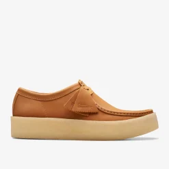 Wallabee Cup Mid Tan Leather